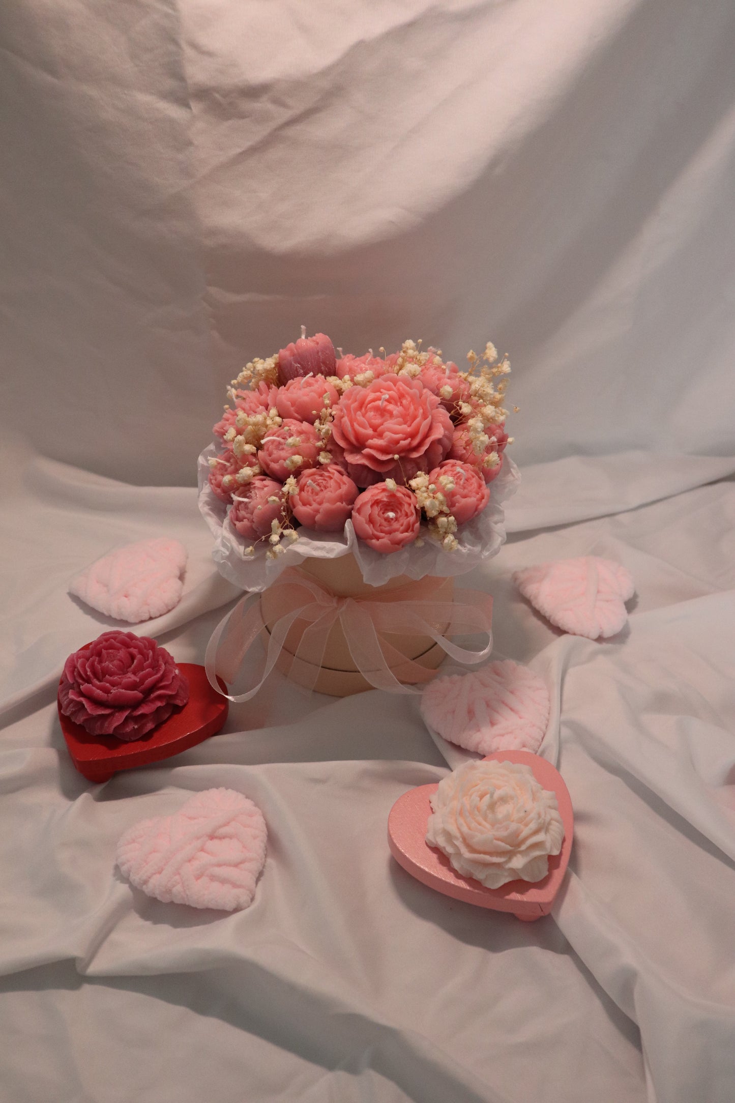 Pink Candle Bouquet / Flower Candle