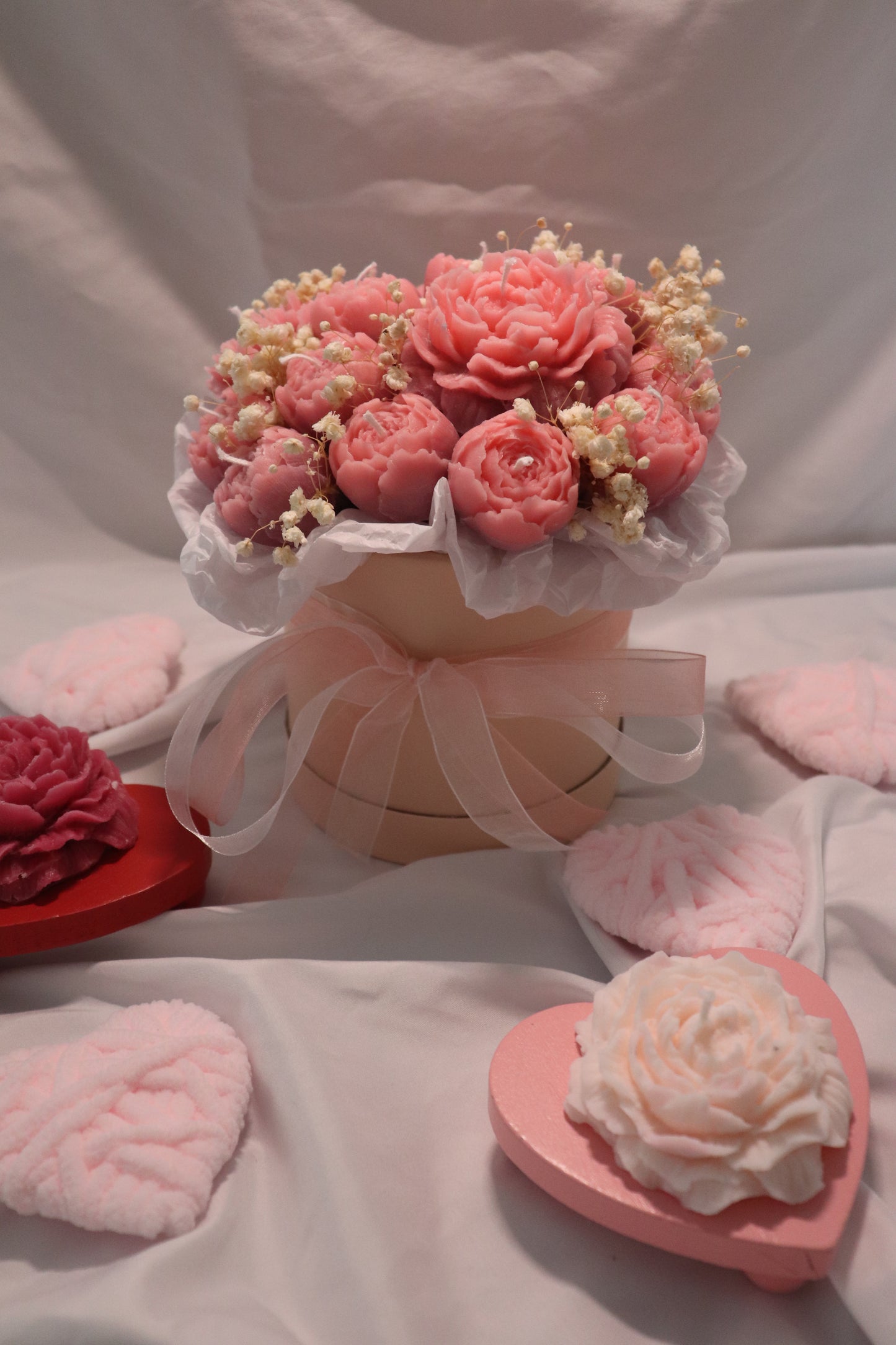 Pink Candle Bouquet / Flower Candle