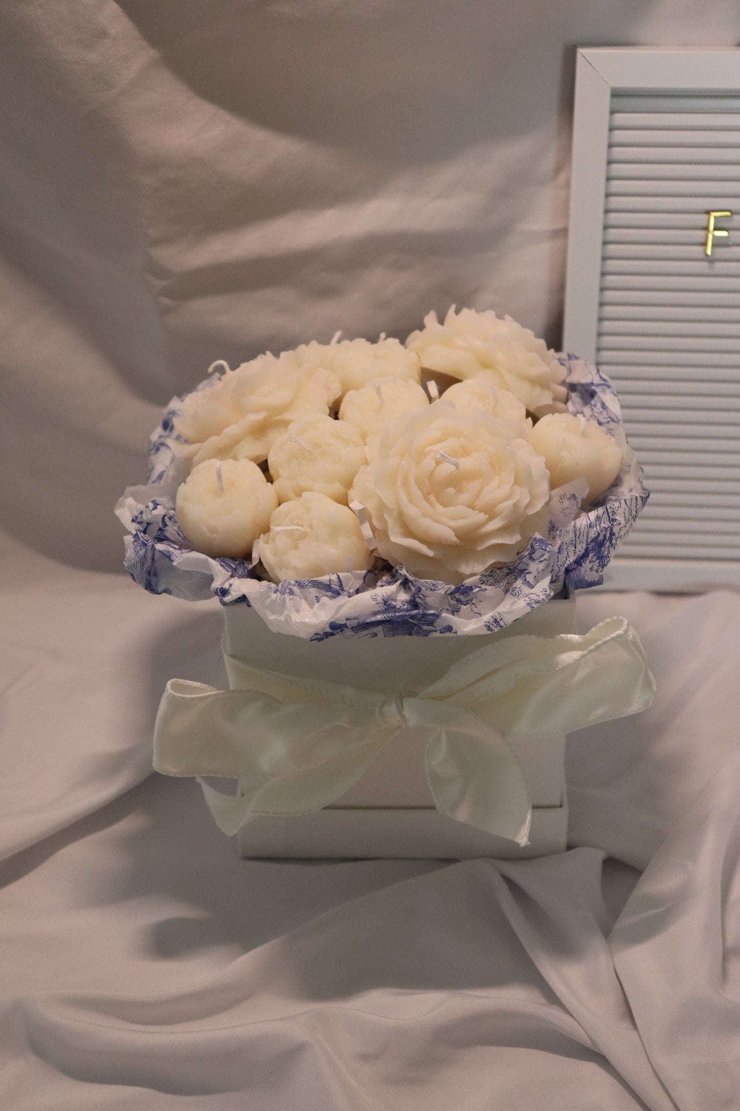 White Candle Bouquet/ Flower Candles